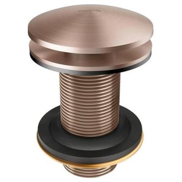 Imagem de Válvula Saída D'Água Click-Clack 7/8 Cobre Escovado - Docol