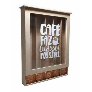 Imagem de Quadro Porta Cápsulas Dolce Gusto Para 35 Cápsulas De Café - sonhos e 