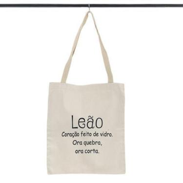 Imagem de Bolsa Ecobag 100% algodão Estampa LEÃO - CARIOCA MAIS