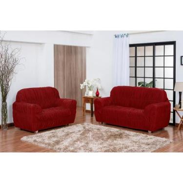 Imagem de Kit Capas De Sofá Para Sala Protetor Em Malha Gel Grossa 2 E 3 Lugar E