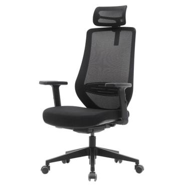 Imagem de Cadeira Escritório Giratória NR-17 Broadway Slide Presidente Fratini Tela Mesh Pr Base Rodízio Nylon