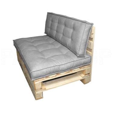 Imagem de Estofado Sofá De Pallet Costura Dupla Acquablock Duna - Mobiliário Ext