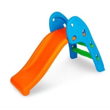 Imagem de Escorregador Infantil Criança Envio Full 2 Degraus Parque Diversão Pla