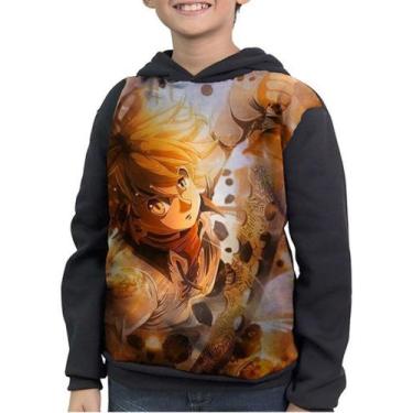 Imagem de Moletom Infantil Meliodas Nanatsu No Taizai - smoke, Preto, 2