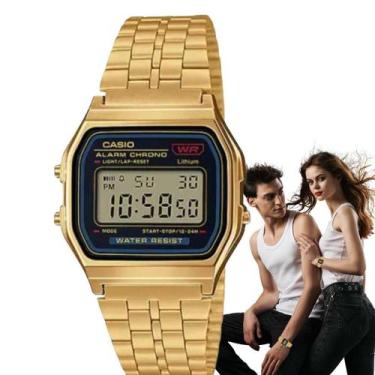 Imagem de Relógio de Pulso Casio Feminino Masculino Quadrado Resistente Agua 3 A
