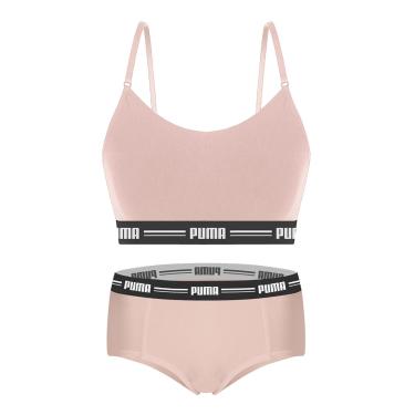 Imagem de Kit Puma Top Modal Stretch + Calcinha Mini Boxer Feminino - Rosa