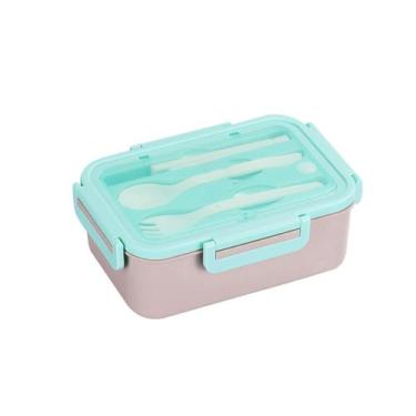 Imagem de Lancheira Bento Niiyen Grid Design Material PP 300g cáqui