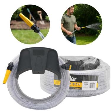 Imagem de Kit Esguicho Mangueira De Jardim 20m Suporte E Acessórios - Vonder