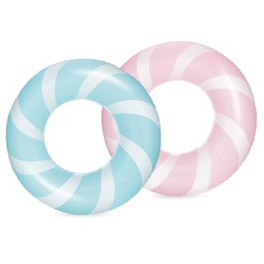 Imagem de Bestrip Boias de piscina tamanho adulto para crianças de 8 a 12 anos, boias infláveis, brinquedos de natação, praia, piscina, festa, uso no lago