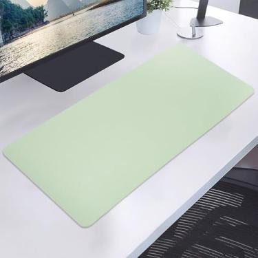 Imagem de Protetor de mesa de couro PU antiderrapante de 59,9 cm x 30 cm, à prova d'água, tapete de mouse pad ultrafino, para escritório e casa