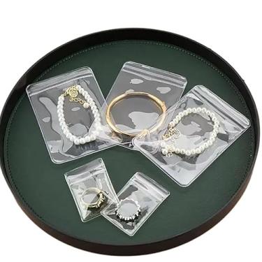 Imagem de Sacos plásticos transparentes com fecho zip-lock, pacote de 100 unidades (9x13)