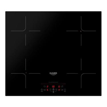 Imagem de Cooktop De Indução 4 Bocas Preto Com Trava De Segurança Dako Supreme Preto 220v
