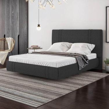 Imagem de Cama Flutuante Star Casal Linho - Skybox Cor Preto