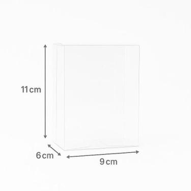 Imagem de 10 Caixas acetato 9x6x11 transparente cristal doces artigos em geral -