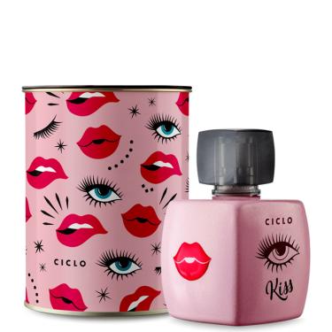 Imagem de Perfume Feminino Kiss Me More Deo Colônia Lata 100ml QHS - Ciclo