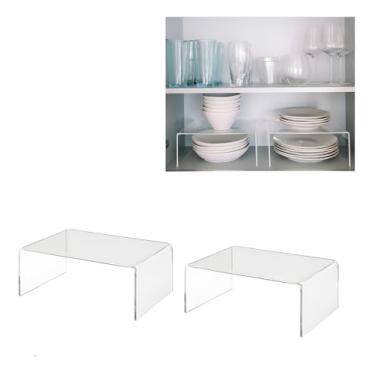 Imagem de Organizador De Armário De Cozinha Kit Com 2 Organizadores Cor Cristal Kazaa Decor