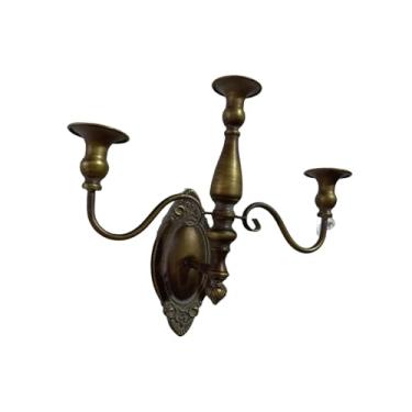 Imagem de Generic Suporte de vela de parede Suporte de castiçal de parede Artesanato Peça central Candelabro Ornamento para quarto Decoração de casa