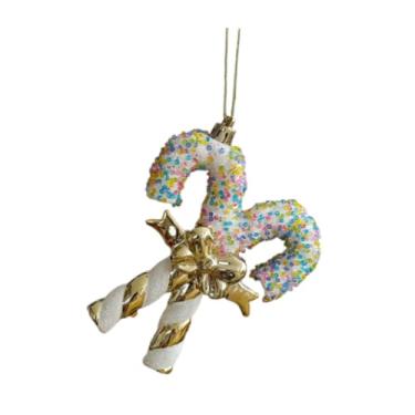 Imagem de KiBcsLic Enfeite de Natal reutilizável e criativo para pendurar na árvore, ideal para o Ano e para a lareira, Bengala