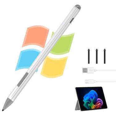 Imagem de Microsoft Pen – Surface Pro Pen Stylus para Surface Pro 12/11/10/X/9/8/7/6/5/Go 3/Go 2/Book/Laptop 5/Studio 2 com 4 pontas, sensibilidade à pressão 4096 Rejeição da palma da mão Rehargeable Microsoft