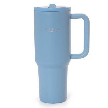 Imagem de Copo Térmico com Canudo Inox 1200ml Noah Azul Alma Genius-Unissex