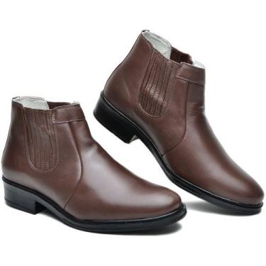 Imagem de AE40CLA Bota Social Masculina em pelica forrada Marron - CLACLE, 39, M