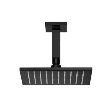 Imagem de Ducha Lorenzetti Lorenquadra de Teto Black - Ref. 5014 B16  Preta