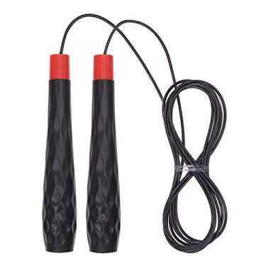 Imagem de FEELCAT Corda de pular infantil leve ajustável alça antiderrapante corda de pular 2 metros dupla sob velocidade corda de pular rápida sem parafusos, rotação de 360 graus para homens, mulheres e