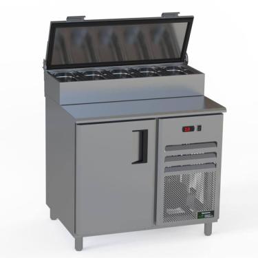 Imagem de Balcão Condimentador Sobreposto Refrigerado Venâncio 100cm Linha Prime Inox 127V PCFRHP10-39933