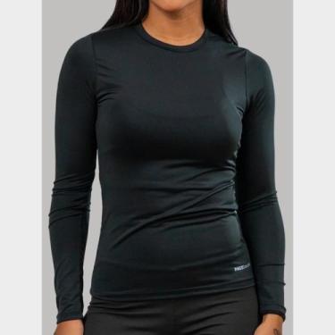 Imagem de Camiseta Proteção Solar Uv Feminina Térmica Manga Longa Segunda Pele B