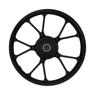 Imagem de Roda Dianteira Liga Leve Titan 150 2004 A 2013 Ks Start 150 160 2015 A 2016 V-Shape Preto Freio Tambor Shiver