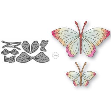 Imagem de DzIxY Matrizes de corte de metal de borboleta de retalhos para kit de fabricação de cartões, conjunto de recortes de papel, estêncil, suprimentos, modelos de máquina