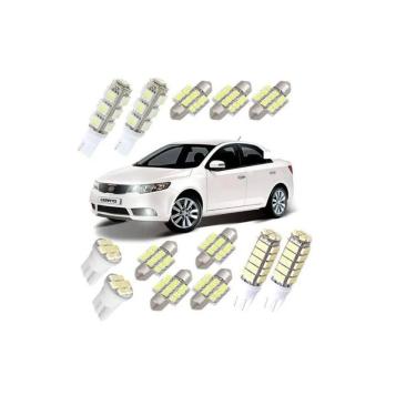 Imagem de Kit Led Pingo Kia Cerato Farolete Placa Teto Ré - Blue Lion