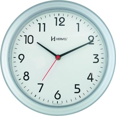 Imagem de Relógio De Parede Quartz 28 Cm Prata - Prata