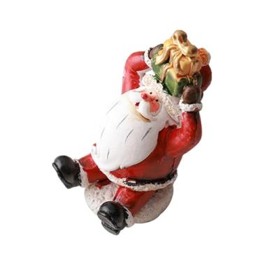 Imagem de oshhni Estatueta de Natal, Decoração de Natal, Mesa, Escultura Colecionável, Centro de Mesa, Ornamento de Resina para Escritório Pequeno no Inverno, Style I