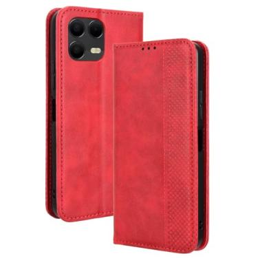 Imagem de Futanwei Capa carteira T-Mobile Revvl 8 Pro com suporte para cartão | Capa para celular T-Mobile Revvl 8 Pro [3 compartimentos para cartão de crédito embutidos] [Fecho magnético oculto] Capas carteira