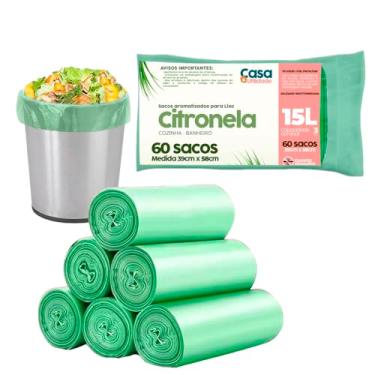 Imagem de Saco de Lixo 15 litros Citronela