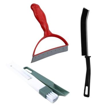 Imagem de Kit Limpeza Pia 3 Peças Multiuso Rodo Escova Pincel Cozinha Box Premium