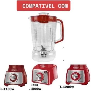 Imagem de 9302 Copo Jarra Compatível para liquidificador Mondial - L1000 L1100 L