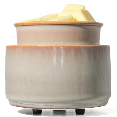 Imagem de QCYBDGLOV Aquecedor elétrico de cerâmica para derretimento de cera e derretimento de óleo de cubo fofos aquecedores pequenos aromaterapia para queimador decorativo doméstico derrete vela perfumada