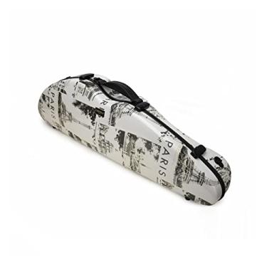 Imagem de Estojo Para Violino Profissional Tamanho 4/4 Em Fibra De Carbono Com Padrão À Prova D'água E Caixa De Violino Resistente Ao Desgaste Tamanho Completo Estojo de Violino