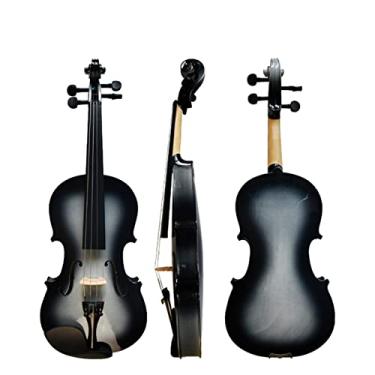 Imagem de Estojo artesanal para violinos iniciantes, fácil de carregar, voz agradável, tamanho 4/4, instrumento de violino acústico para estudante