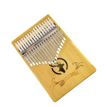 Imagem de Piano de bambu polegar 17 tons Kalimba dedo piano instrumento musical com acessórios (cor: 02)