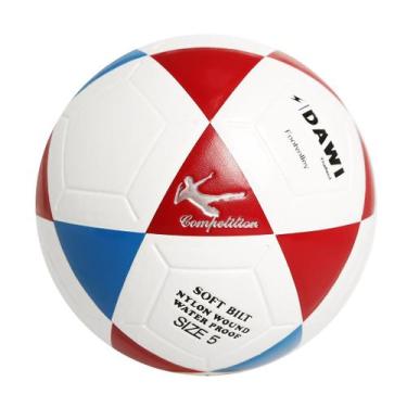 Imagem de Bola De Futevôlei Altinha Dawi Competition , branco com vermelho e azu