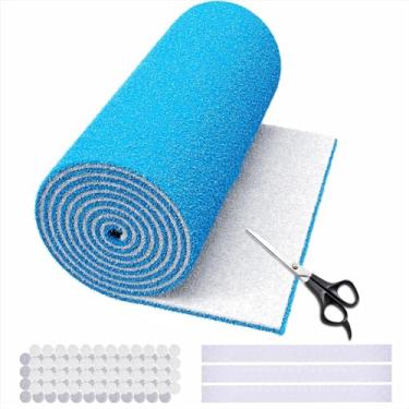 Imagem de WAWINY Filtros de ventilação de 35,5 x 355,5 cm, material de filtro MERV 8 cortado no tamanho, filtros de ventilação de forno HVAC de camada tripla para casa, piso, teto, grades – Inclui fita adesiva