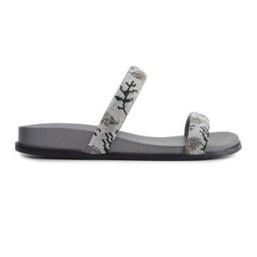 Imagem de Chinelo Feminino Suzana Santos Prata Jet Hematite - 4092-Feminino