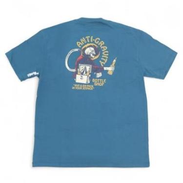 Imagem de Camiseta Volcom Comfort Antigravity - Azul (Oversize)-Masculino