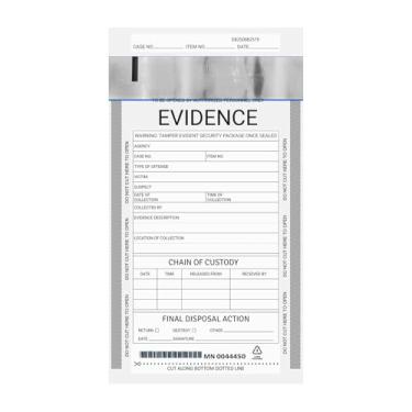 Imagem de zmybcpack 200 peças de saco de provas de plástico, 15 cm x 23 cm sacos de evidências invioláveis para polícia, advogado, detetive e assassinato decoração de festa misteriosa sacos de evidências de