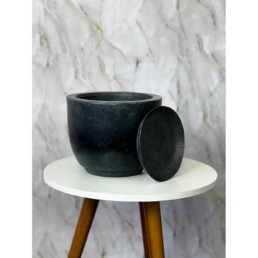 Imagem de Vaso de Planta Cone Moderno Decorativo para Casa Jardim e Varanda – Elegância e Estilo Minimalista (Bojo 1 Grafite Marmorizado)