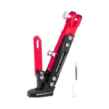 Imagem de Suporte Lateral Ajustável Universal Para Motocicleta Em Liga De Alumín