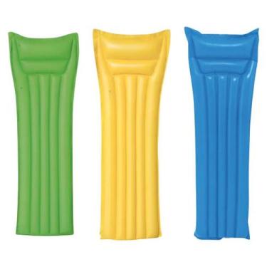 Imagem de Colchão Inflável Piscina Praia 183x69cm Vinil Resistente - Cor Variada